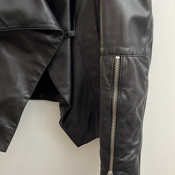 Trouvé black leather jacket - Picture 6 of 9